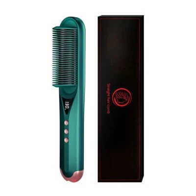 Cepillo plancha de pelo TureClos calentamiento rápido 2 en 1 rizador eléctrico antiescaldaduras Foto 1 de 4