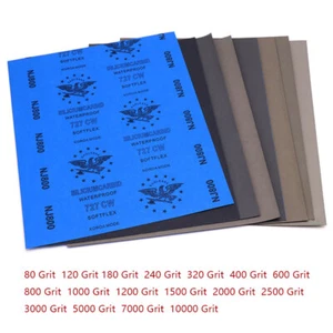 Papel de lija húmedo y seco 230*280 mm de #80 - 10000 hoja abrasiva de arena impermeable - Imagen 1 de 5