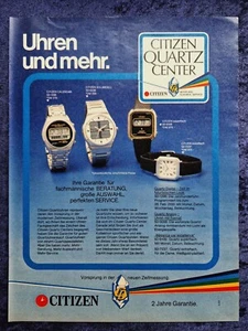 Citizen Armbanduhren, originale Werbung aus 1977 - Picture 1 of 1