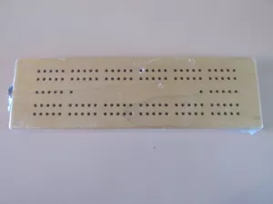 Standard Classic Cribbage Board  Solid Maple Made in Vermont Instructions & Pegs - Picture 1 of 2