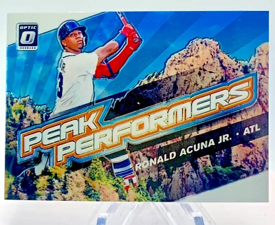 2019 Panini Donruss Optic - Peak Performers Ronald Acuña Jr. #PP-6 - Image 1 of 2