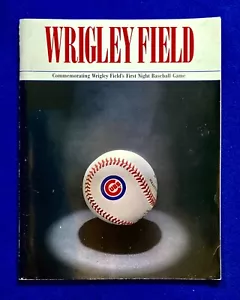 Wrigley Field First Night Game Aug. 8, 1988 Commemorative Program Chicago Cubs - Picture 1 of 6