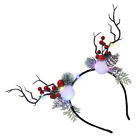 Hirschgeweih Haarband Weihnachtslicht Kopfschmuck Blumenstirnband