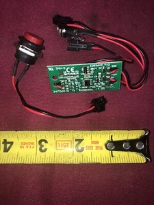RU 94v-0 Circuit Board E253642 Y-D 347060 W/ Wires & Button (see Pictures) - Picture 1 of 6
