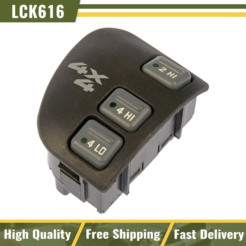 Interruptor de tração nas 4 rodas Dorman montado no painel para Chevy GMC Pickup Olds Bravada 4WD - Imagem 1 de 4