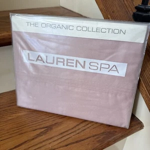 RALPH LAUREN SPA Organic Conch Color Queen Flat Sheet NEU 1. QUALITÄT - Bild 1 von 6