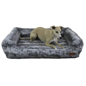 Hundebett Hundekissen Kuschelbett Deluxe orthopädisch waschbar Exklusiv Shadow - Bild 1 von 43