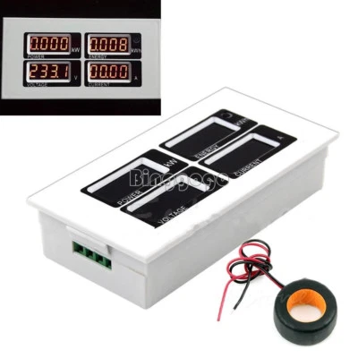 MARKENLOS 100A AC Digital LED Power Energy Monitor Spannungsmesser Ammeter Voltmeter Meter