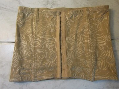 Maidenform Beige Desnudo Nylon/Spandex Gancho y Ojo Bustier Lencería Modelador XL Foto 1 de 4