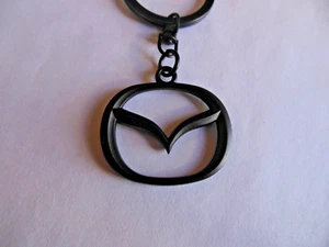 Logo MAZDA ** Llavero * Metal anodizado / Negro * Envío gratuito - Imagen 1 de 5