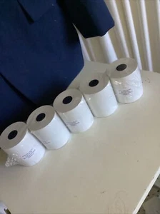 THERMOPAPIER QUITTUNGSROLLEN 3-1/8 ZOLL X 230 ZOLL WEISS 28 ROLLEN POS KASSENBAND - Bild 1 von 5