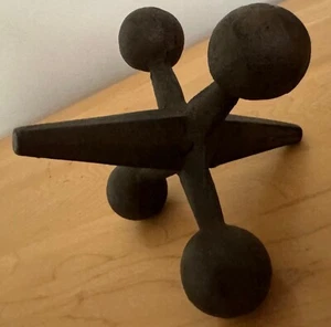 Vintage Jacks Jax Iron Sculptural Paperweight MCM Modern Bookend Mid Century Sml - Picture 1 of 7