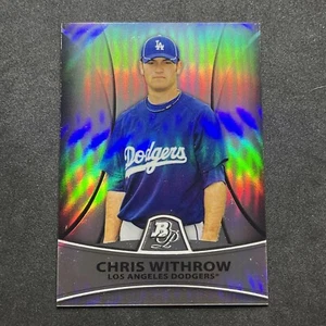 2010 Bowman Platinum Prospects Thin Stock Refractor /999 Chris Withrow #PP21 - Picture 1 of 2