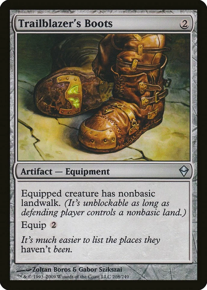 Trailblazer's Boots Zendikar NM Artifact Uncommon MAGIC MTG CARD ABUGames - Image 1 of 1