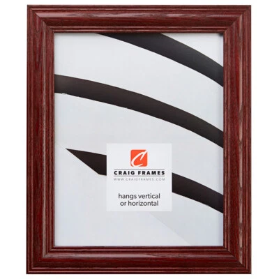 Craig Frames 1.25" Wide Traditional Cherry Wooden Picture Frames & Poster Frames - Image 1 of 4