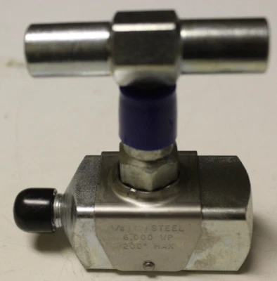BALON N263-MF NEEDLE VALVE, 1/4" MALE/FEMALE, 6000 PSI, RESILIENT SEAT, NNB - Image 1 of 4