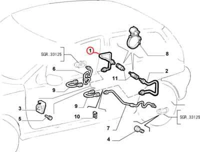FABRICANTE DE EQUIPOS ORIGINALES FIAT Punto 1993-2000 freno trasero fuera de lado derecho tubo rígido a manguera 71737703 Foto 1 de 3