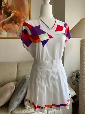 Top de tenis cola blanca y falda a juego - talla pequeña Foto 1 de 4