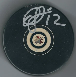 Autographed OLLI JOKINEN Winnipeg Jets Hockey Puck - COA - Picture 1 of 1