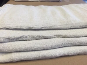 1000 industrial commercial shop rags cleaning towels white - Picture 1 of 2