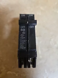 NEW GE THQP250 2 Pole Circuit Breaker 50amp THQP-240 GENERAL ELECTRIC - Picture 1 of 6
