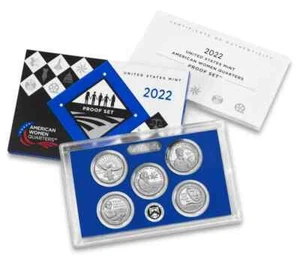 2022 S American Women Quarters Proof Set OGP/COA (22WP) - Picture 1 of 5