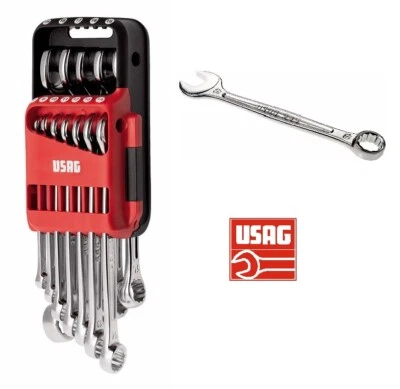 SERIE SET KIT 12 CHIAVI COMBINATE FISSA E STELLA PROFESSIONALI USAG 285 DS12 - Immagine 1 di 4