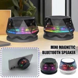1x Mini Magnetic Bluetooth Speaker Mini Speakers E3Y4 - Imagen 1 de 14