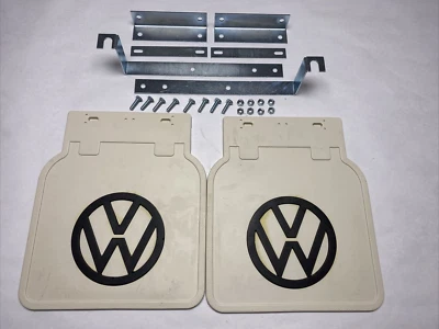 2pcs White Mudflap Set fits Volkswagen Beetle 1950-1996 - Image 1 of 4