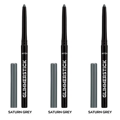 NEW Avon Glimmerstick Retractable Eyeliner - Saturn Grey 0.28 g / SET OF 3 - Image 1 of 4