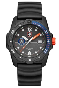 Luminox Bear Grylls 3720 Survival Sea Black Dial Rubber Strap Men Watch XB.3723 - Foto 1 di 4