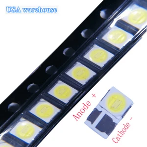 100pcs SMD LED 2835 3V 1.50W Cool-White One-Emitting-Chip LCD Backlight - Picture 1 of 3