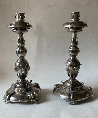 Candelabros españoles de plata del siglo XVII Foto 1 de 4