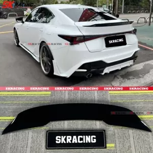 For Lexus IS300 IS350 IS500 2021-2024 Glossy Black Rear Trunk Spoiler Wing 1PC - Picture 1 of 17