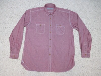 Camisa informal manga larga ciruela 100 % algodón Scott James para hombre grande 16,5 botones Foto 1 de 4