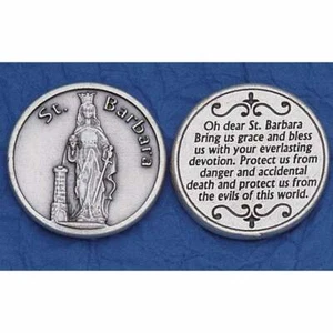 St. Barbara - Prayer to Saint Pocket Coin - Picture 1 of 4