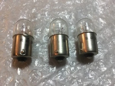 Bombillas base tablero ojo de gato Harley Knucklehead WLA UL X 3 1938-1946 OEM# 4927-15 6V Foto 1 de 3
