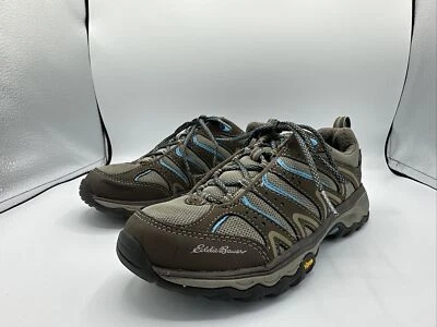EDDIE BAUER VIBRAM HIKING TRAIL SHOES WOMEN'S SIZE 7 GRAY AND BLUE - Image 1 of 4