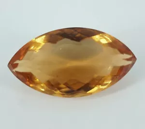Zertifizierter 56,85 ct Marquise Form gelber Citrin brasilianischer bester loser Edelstein - Bild 1 von 4