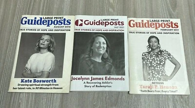 3 Guideposts Large Print Kate Bosworth, Taraji Henson 2017, 2021, 2015 - Image 1 of 4