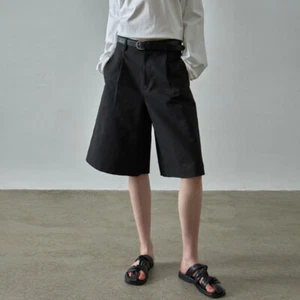 Womens THE ROW Shorts New Solid Color High-waisted Summer Casual Wide-leg Pants - Picture 1 of 18