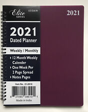 2021 Weekly/Monthly Planner Organizer Agenda Appointment Calendar Spiral 8x10