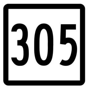 Connecticut State Route 305 Sticker Decal R5238 Highway Route Sign - Picture 1 of 1