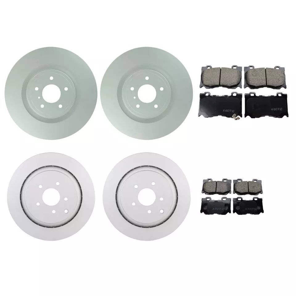 Kit de frenos delanteros y traseros Bosch rotores y pastillas Akebono para Infiniti FX50 QX70 Q50 Foto 1 de 1