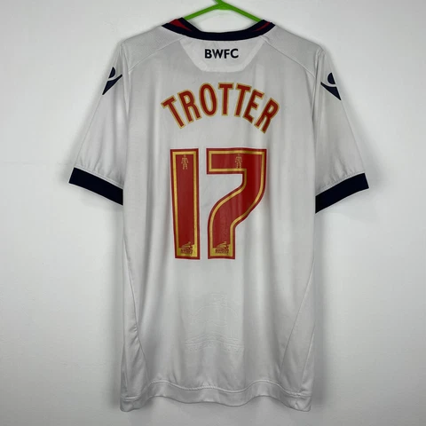Bolton Wanderers 2015-2016 Trotter Home Football Shirt Soccer Jersey Macron sz L Cover