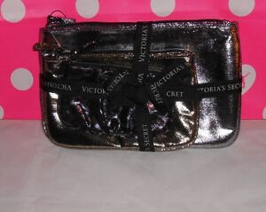 Victoria's Secret Limited Edition Three (3) Piece Metallic Cosmetic Bag Set NWT