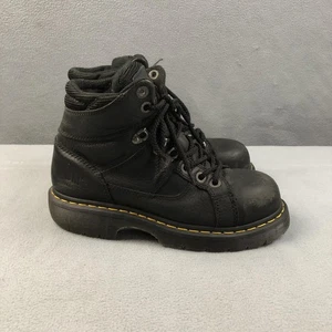 Dr Doc Martens Zapatos Hombres 8 Negro Cuero Industrial Trabajo Puntera de Acero Botas de Seguridad - Imagen 1 de 15