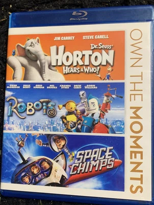 New DR. SEUSS: Horton Hears a Who / Robots / Space Chimps (Blu-ray 2012) - Image 1 of 2