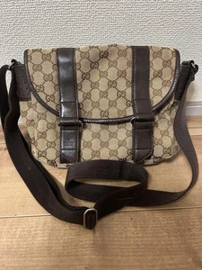 Auténtico bolso de hombro GUCCI GG 145858 001864 de lona beige F1006469 - Imagen 1 de 24