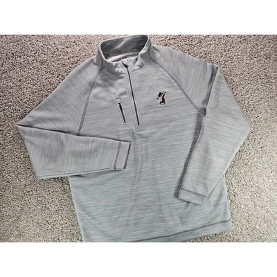 Ahead EE. UU. Para hombres Mediana Disney Golf Mickey Mouse 1/4 Cremallera Pullover Camisa Gris Foto 1 de 4